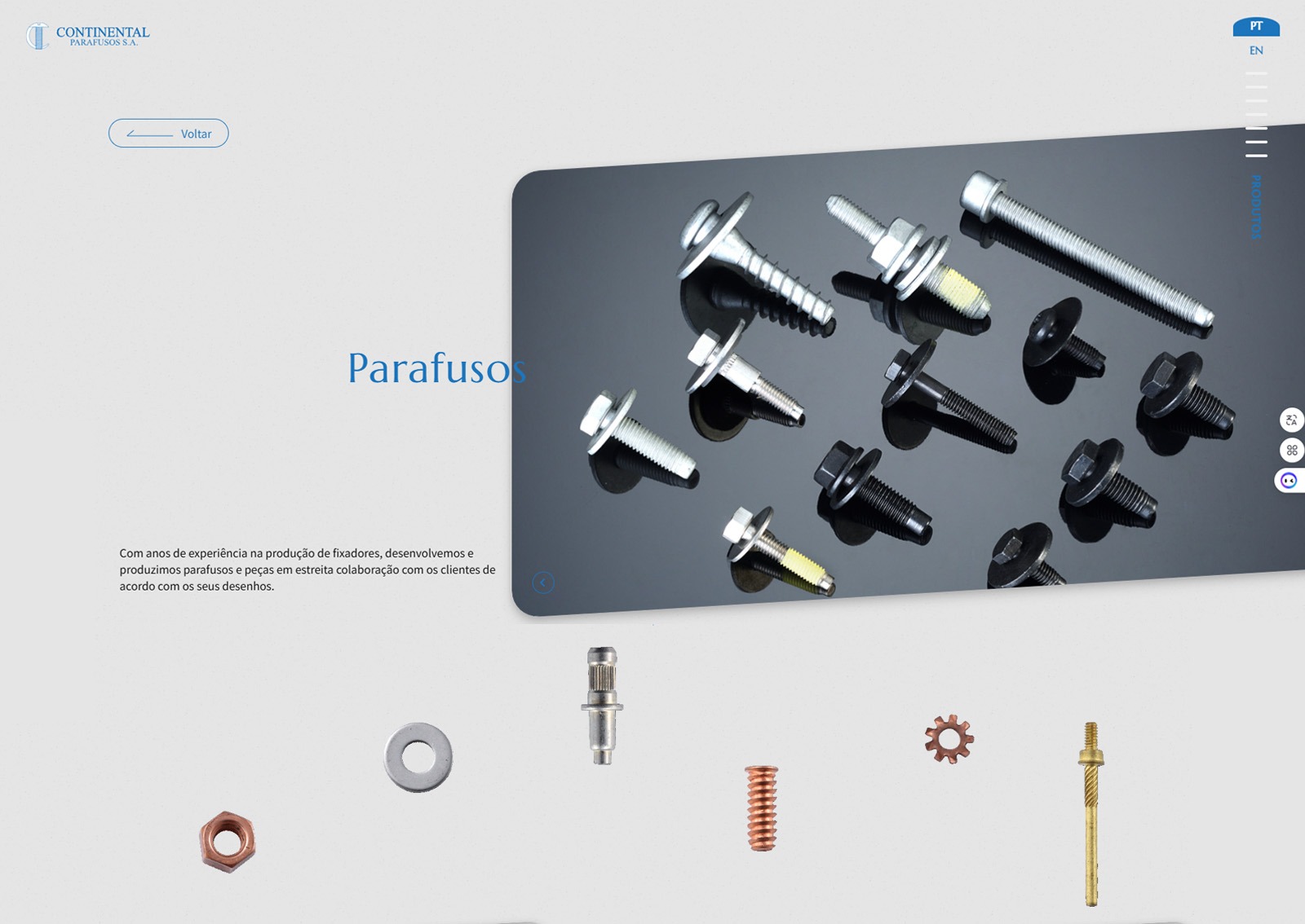 巴西 CONTINENTAL PARAFUSOS S.A._網站
